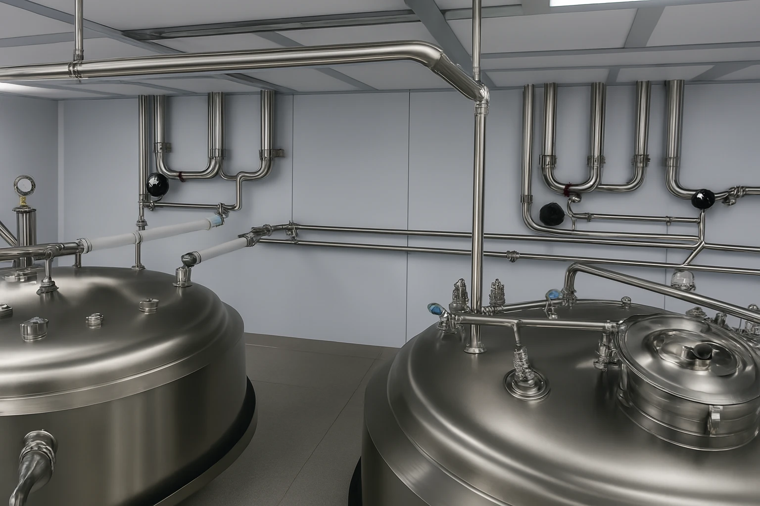 حلول ا لأنابيب للمصانع الدوائية الكبيرة